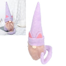 Faceless Dwarf Doll Flannel Halloween Ornament Decoration Halloween Props for Indoor Outdoor PartyRed