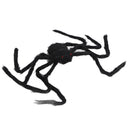 Spiders Halloween Decor Terrible Reusable Black Giant Spider Halloween Decoration for Indoor Outdoor90cm