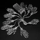 10 Pcs Halloween Skeleton Hand Lights String Battery Powered LED Halloween Spooky String Lights for Decorations