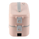 Electric Lunch Box Plug in Double Layer Stainless Steel Steaming Insulation Portable Food Warmer 300W 220V CN Plug