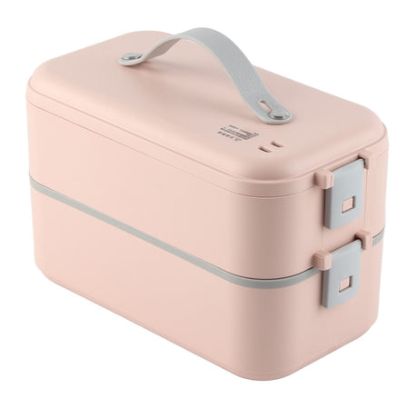Electric Lunch Box Plug in Double Layer Stainless Steel Steaming Insulation Portable Food Warmer 300W 220V CN Plug