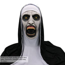 Halloween Nun Horror Mask Cosplay Scary Latex Masks With Headscarf Full Face Helmet Halloween Party Props