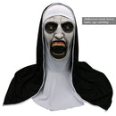 Halloween Nun Horror Mask Cosplay Scary Latex Masks With Headscarf Full Face Helmet Halloween Party Props