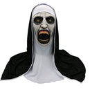 Halloween Nun Horror Mask Cosplay Scary Latex Masks With Headscarf Full Face Helmet Halloween Party Props
