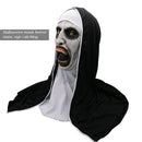 Halloween Nun Horror Mask Cosplay Scary Latex Masks With Headscarf Full Face Helmet Halloween Party Props