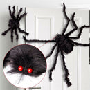 200cm Giant Halloween Spider Decorations Props Adjustable Simulation Hanging Spider for Halloween Indoor Outdoor Decorations