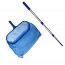 Pool Landing Net with Telescopic Pole Swimming Pool Skimmer Net Leaf Clean Net for Swimming Pool Spas