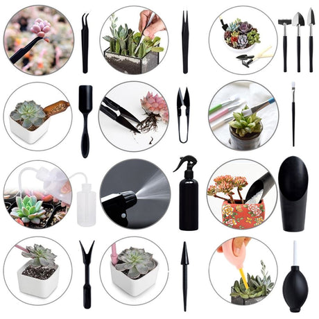 15PCS Heavy Duty Garden Tools Mini Gardening Hand Tools Set Gardening Tool Set Gardening Gifts