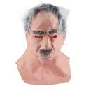 Halloween Latex Old Man Face Cover Elder Old Man Headgear for Masquerade Halloween Headgear Prop