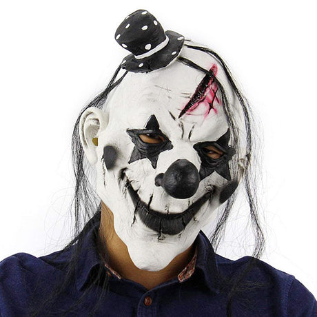 Halloween Latex Mask Horrible Scary Clown Mask Halloween Clown Mask Dress up Props for Adult