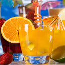 8Pcs Halloween Drinking Straws Reusable Plastic Pumpkin Straws for Halloween Party Favors Supplies Decorations