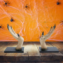 Halloween Horror Witch Hand Book Stand Resin Witch Hand Ornament Halloween Home Bar Decor Holiday Decorations