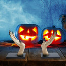 Halloween Horror Witch Hand Book Stand Resin Witch Hand Ornament Halloween Home Bar Decor Holiday Decorations