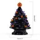 Lighted Ceramic Halloween Tree Tabletop Halloween Decoration Halloween Tree Pumpkin Light