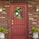 Halloween Moon Cat Wreath Door Hanging Decoration Artificial Flower Halloween Wreath