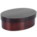 17.5x13.5cm Lunch Box Wooden Bento Box Portable Food Container for Students WorkerPainted
