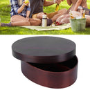 17.5x13.5cm Lunch Box Wooden Bento Box Portable Food Container for Students WorkerPainted