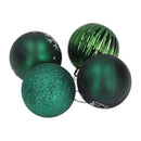 Xmas Ball Set 16 Pcs PVC Exquisite Festive Xmas Tree Hanging Balls for Home Store Mall Blackish Green