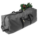 Xmas Tree Storage Bag with Handle 600D Oxford Cloth Xmas Tree Storage Container for 7in Tall Detachable Tree 60 X 20 X 25in Gray