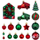 72 Pcs Xmas Tree Ornaments Shatterproof Hanging Xmas Ball Ornaments Set for Tree Wreath