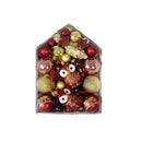 72 Pcs Xmas Tree Ornaments Shatterproof Hanging Xmas Ball Ornaments Set for Tree Wreath