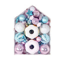 72 Pcs Xmas Tree Ornaments Shatterproof Hanging Xmas Ball Ornaments Set for Tree Wreath