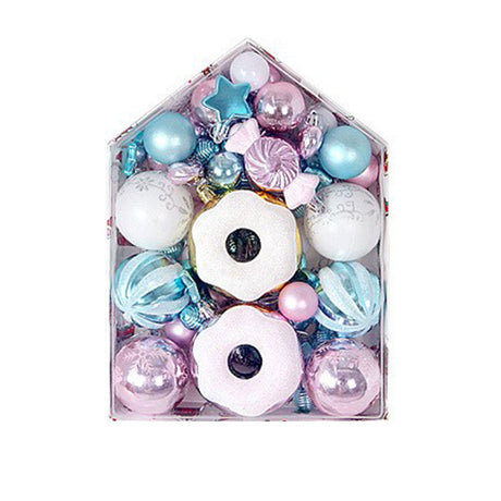 72 Pcs Xmas Tree Ornaments Shatterproof Hanging Xmas Ball Ornaments Set for Tree Wreath