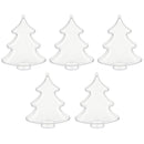 5pcs Clear Plastic Fillable Ornament Ball Xmas Hanging Balls Decorations for Holiday Xmas Tree Shaped