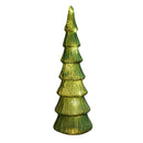 Glass Seven Layer Festival Tree Xmas Trees Decoration for Tabletop Centerpiece Mantel Window Home Decor Green