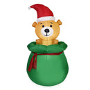 Xmas Inflatable Bear Decoration Outdoor Yard Garden LED Light Luminous Air Model