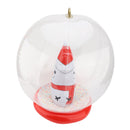 Xmas Inflatable Ornament Ball 23.6 Inch PVC LED Light Up Xmas Snowmen Blow Up Ball Outdoor Decoration for Yard Garden Lawn Porch