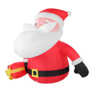 5.9FT Inflatable Father Xmas with Gift Box 190T Polyester IP44 Water Proof LED Lighted Blow Up Xmas Yard Decor for Home Outdoor Party US Plug 100 to 240V