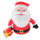5.9FT Inflatable Father Xmas with Gift Box 190T Polyester IP44 Water Proof LED Lighted Blow Up Xmas Yard Decor for Home Outdoor Party US Plug 100 to 240V