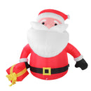 5.9FT Inflatable Father Xmas with Gift Box 190T Polyester IP44 Water Proof LED Lighted Blow Up Xmas Yard Decor for Home Outdoor Party EU Plug 220 to 240V