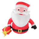 5.9FT Inflatable Father Xmas with Gift Box 190T Polyester IP44 Water Proof LED Lighted Blow Up Xmas Yard Decor for Home Outdoor Party EU Plug 220 to 240V