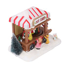 Xmas Music House Glowing Dining Car Music Box Desktop Decorative Ornament Tabletop Decor Xmas Tree