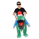 Xmas Riding Dinosaur Costume Xmas Cosplay Costume Funny Xmas Riding Dinosaur Inflatable Costume for Adult