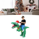 Xmas Riding Dinosaur Costume Xmas Cosplay Costume Funny Xmas Riding Dinosaur Inflatable Costume for Adult
