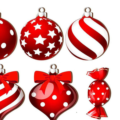 36Pcs Xmas Tree Ornament Plywood Enhanced Ambience Cute Look Xmas Tree Hanging Decoration for Home Indoor Outdoor