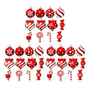 36Pcs Xmas Tree Ornament Plywood Enhanced Ambience Cute Look Xmas Tree Hanging Decoration for Home Indoor Outdoor