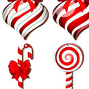 36Pcs Xmas Tree Ornament Plywood Enhanced Ambience Cute Look Xmas Tree Hanging Decoration for Home Indoor Outdoor