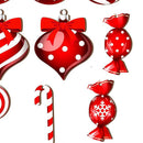 36Pcs Xmas Tree Ornament Plywood Enhanced Ambience Cute Look Xmas Tree Hanging Decoration for Home Indoor Outdoor