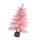 Desktop Xmas Tree Decorative Cute Lovely PVC Compact Mini Pink Xmas Tree for Home Coffee Shop