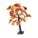 24in Fall Maple Tree with 24 LEDs Timer Pumpkin Decoration Removable Base Soft Light Lighted Leaf Tree for Xmas Thanksgiving