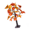 24in Fall Maple Tree with 24 LEDs Timer Pumpkin Decoration Removable Base Soft Light Lighted Leaf Tree for Xmas Thanksgiving