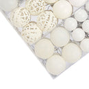 100pcs Xmas Ball Ornaments Xmas Tree Decorations Hanging Balls for Xmas Tree Decorations Holiday Party Wedding Decoration White