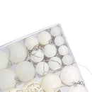 100pcs Xmas Ball Ornaments Xmas Tree Decorations Hanging Balls for Xmas Tree Decorations Holiday Party Wedding Decoration White