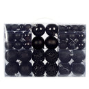 100pcs Xmas Ball Ornaments Xmas Tree Decorations Hanging Balls for Xmas Tree Decorations Holiday Party Wedding Decoration Black