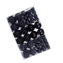 100pcs Xmas Ball Ornaments Xmas Tree Decorations Hanging Balls for Xmas Tree Decorations Holiday Party Wedding Decoration Black