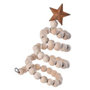 Xmas Tree Desktop Decor Iron Wood Creative Xmas Tree Table Ornament for Present Home
